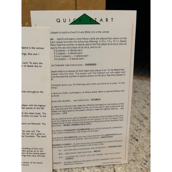 Bibleopoly Board Game Complete Lat For The Sky A Biblical Game of Fun and Faith - Picture 9 of 12